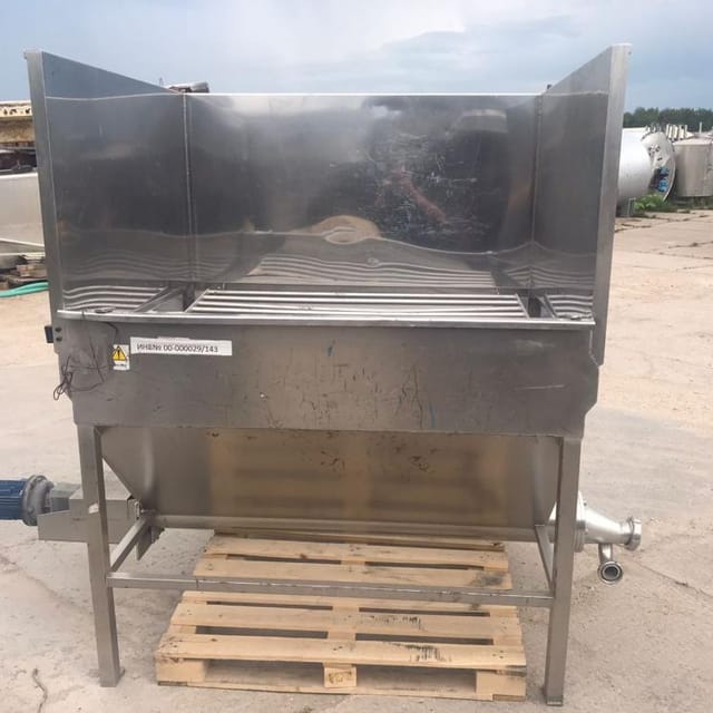 Ванна одностенная со шнеком 1куб.м инв.14427