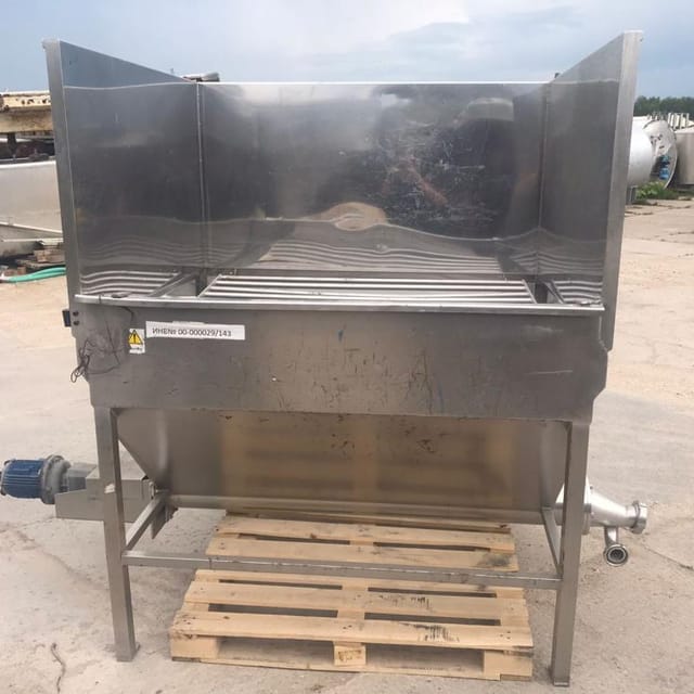 Ванна одностенная со шнеком 1куб.м инв.14427