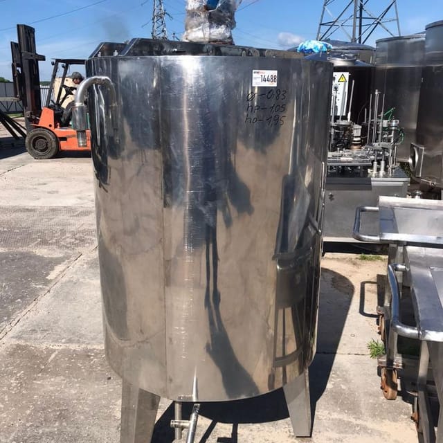 Емкость 500л с рубашкой вертикальная инв.14491