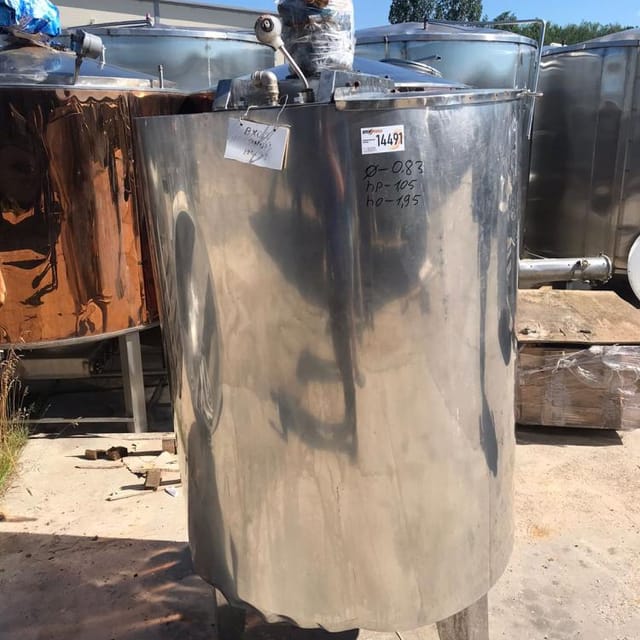 Емкость 500л с рубашкой вертикальная инв.14491