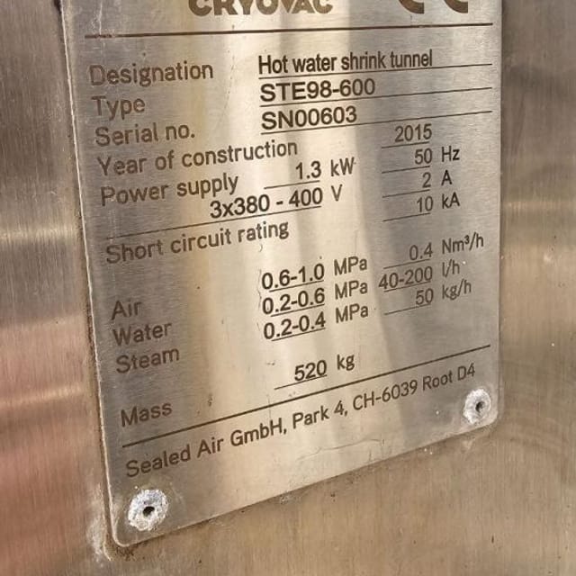 Термоупаковщик SEALED AIR STE98-600 инв.14523