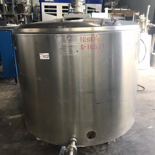 Танк охладитель ALFA LAVAL 1200л инв.10232