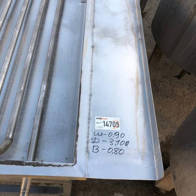 Ванна со змеевиком 0,8 куб.м инв.14705