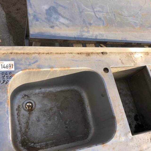 Стол моечный, раковина 3 секции инв.14691