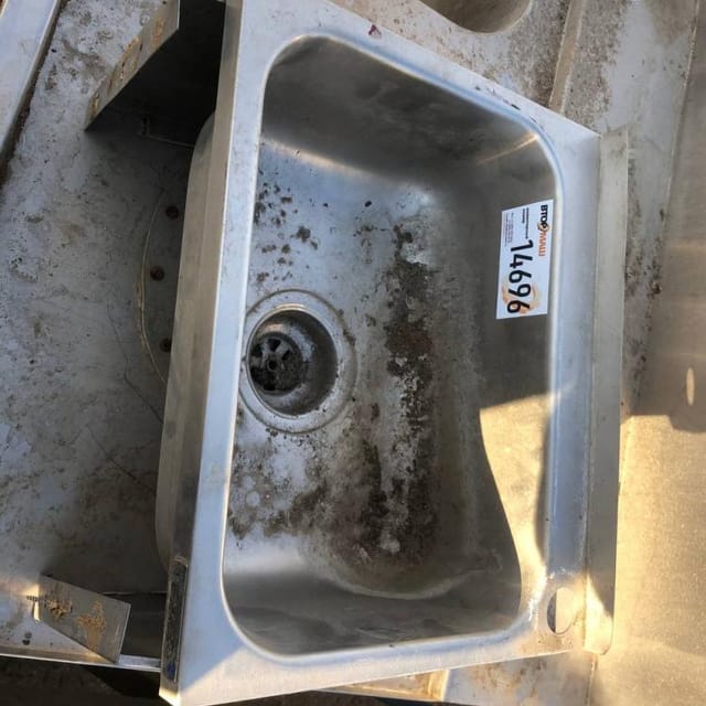 Мойка из нержавейки 0,4х0,33 инв.14696