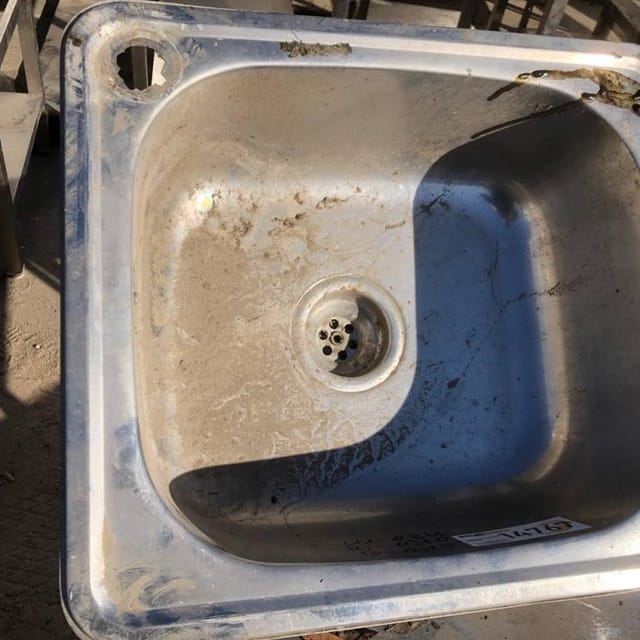 Мойка, раковина из нержавейки 0,4х0,34 инв.14767