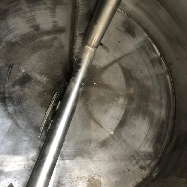 Емкость ОПБ-1000 с рубашкой, ТЭН, мешалка со скребками инв.10567