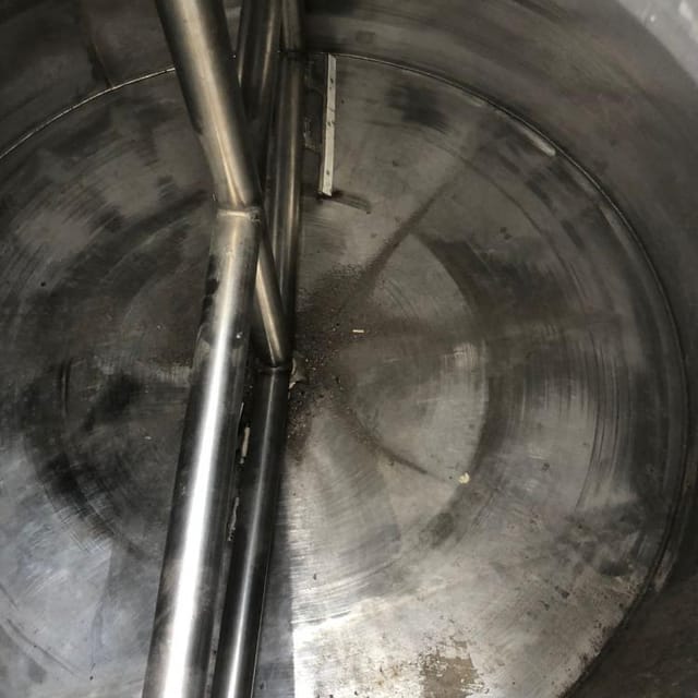 Емкость ОПБ-1000 с рубашкой, ТЭН, мешалка со скребками инв.10567