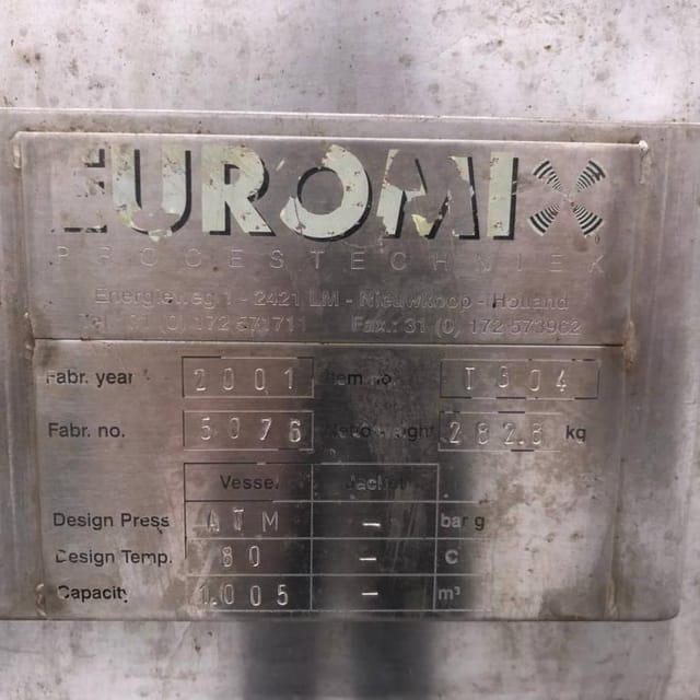 Емкость 1 куб.м инв.12497