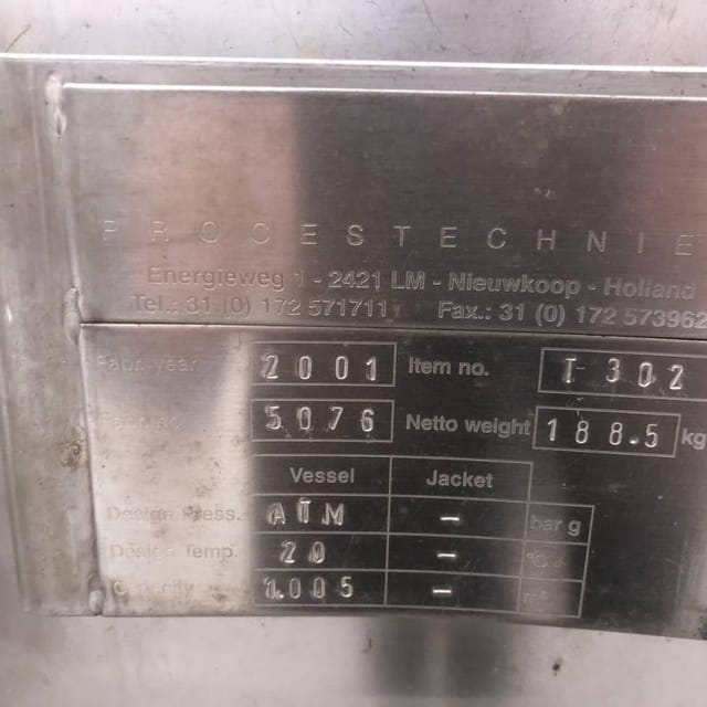 Емкость 900л инв.12499