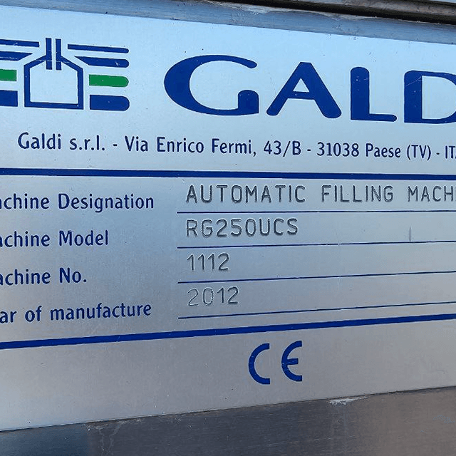 GALDI RG-250 фасовщик ПЮР ПАК с крышкой инв.13151