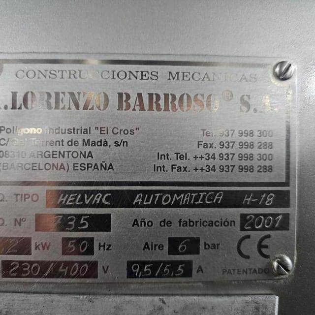 Клипсатор lorenzo barroso helvac Н-18 инв.13169