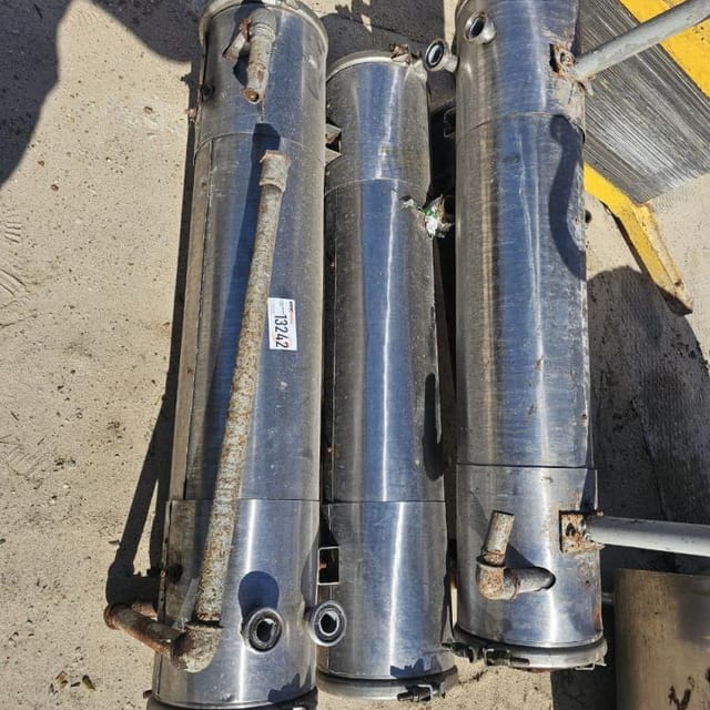 Трубчатый пастеризатор 4 шт.на одной раме инв.13242