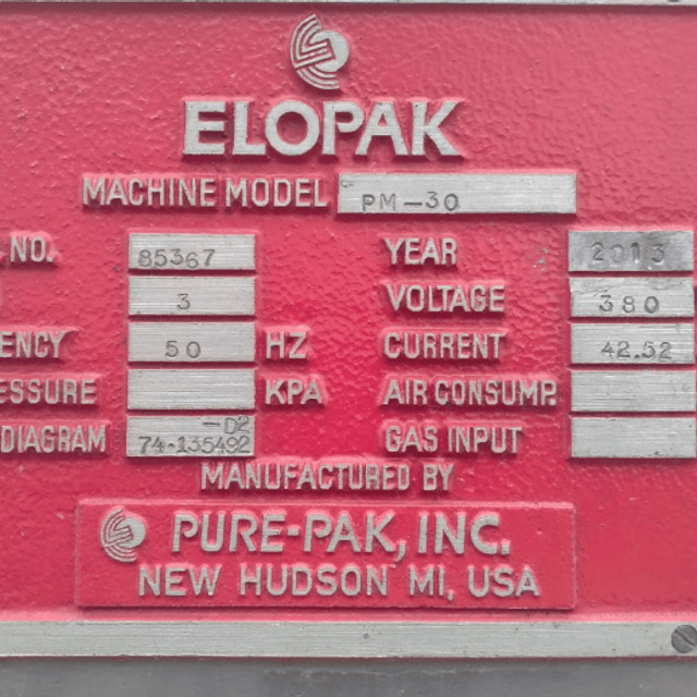 Автомат розлива в Пюр-Пак PM30 Elopak инв.13129