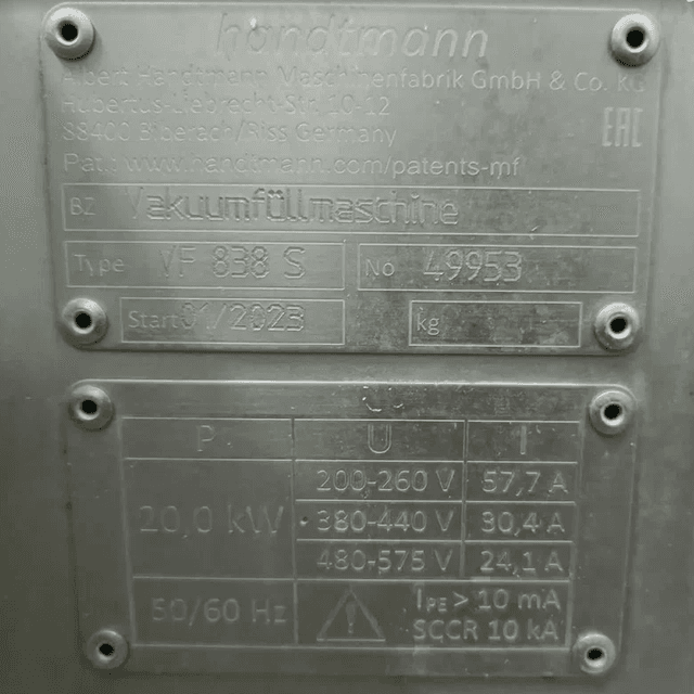 Шприц Handtmann VF 838 S