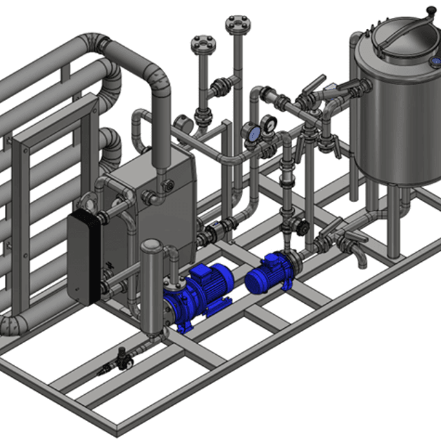 Пастеризатор винный 2000л/час