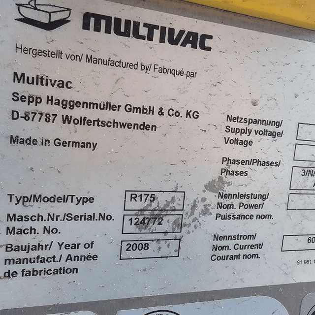 Термоформер MULTIVAC R175 инв.11713