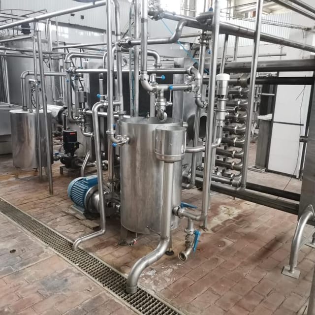 Пастеризатор 10т/час с выдерживателем 45сек