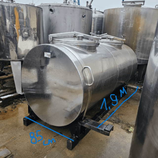 Емкость 1200л для молоковоза инв.13060