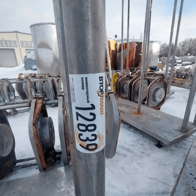 Пресс сырный Е8-ОПД-К малый, площадки из чугуна на 12 головок инв.12839