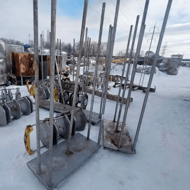 Пресс сырный Е8-ОПД-К малый, площадки из чугуна на 12 головок инв.12839