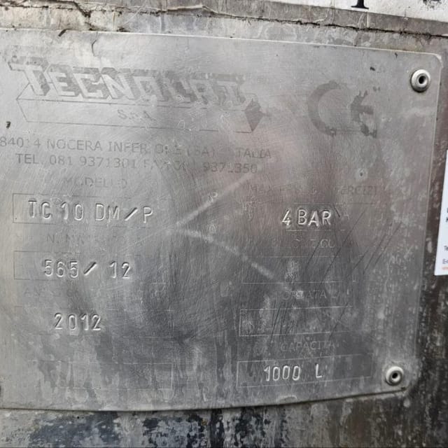Рассольная емкость 1000л инв.13436