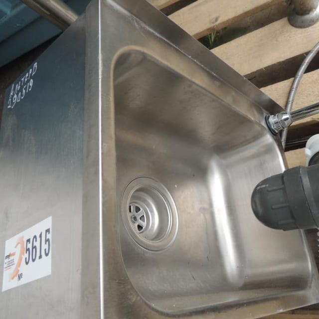 Раковина нерж с краном инв.5614