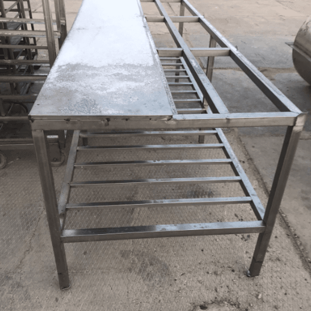 Стол, 2,5м  нержавейка инв.7556