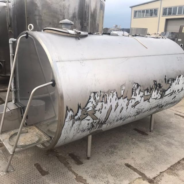 Танк охладитель горизонтальный Г6-ОРМ-3000 без холодильного агрегата. инв.11163