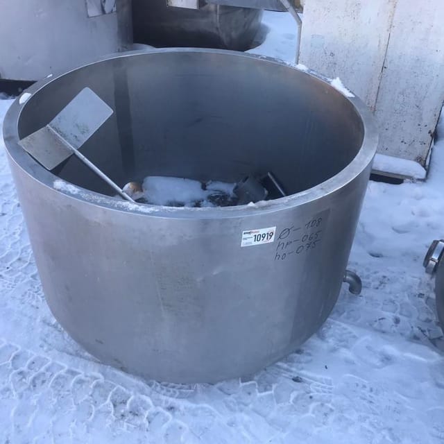 Емкость 600л с паровой рубашкой инв.10919