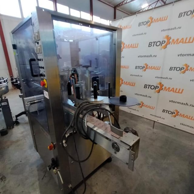 Этикетировщик +термоусадочный колпачок  MECA MARC инв.9194