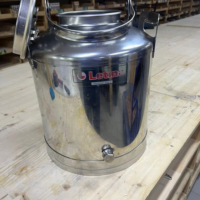 Бидон 25 литров с из нержавеющей стали инв.10316