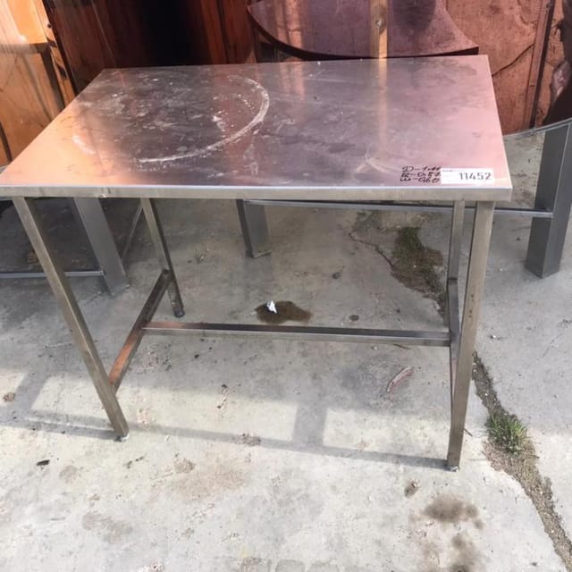 Стол, длина 1м из нержавейки инв.11452