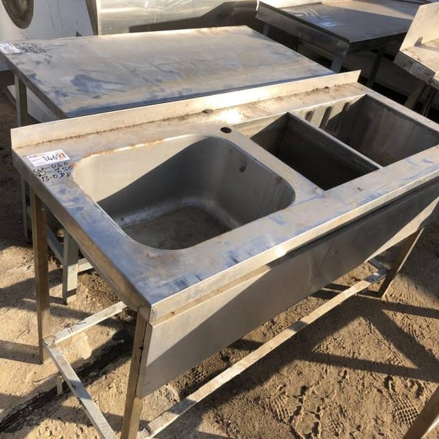 Стол моечный, раковина 3 секции инв.14691