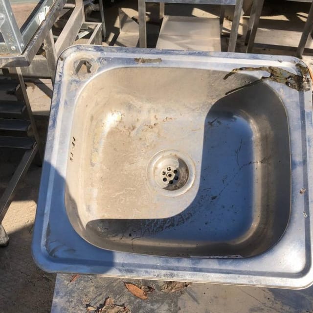 Мойка, раковина из нержавейки 0,4х0,34 инв.14767