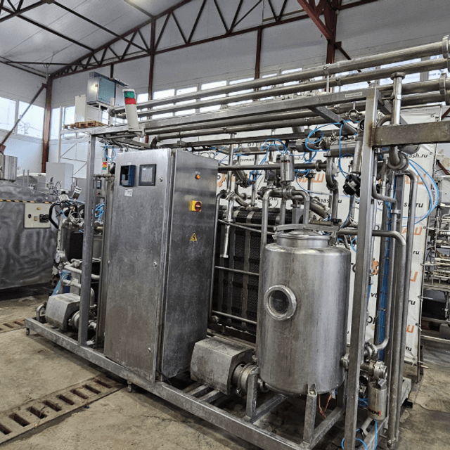 Пастеризатор с выдерживателем 5000л/час инв.11783